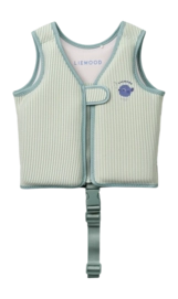 Kinder Zwemvest Liewood Dove Seersucker Peppermint / Sandy 2-3 Jaar