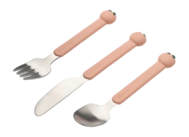 Kinderbestekset Liewood Kids Tove Peach Cutlery Set Peach / Pale Tuscany Multi Mix