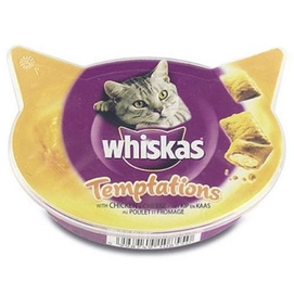 Kattensnack Whiskas Temptations Kip & Kaas (8 stuks)