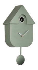 Klok Karlsson Modern Cuckoo Metallic Dark Green 40 x 23 cm