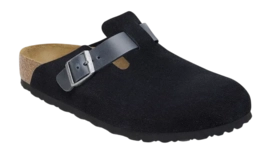 Clog Birkenstock Boston BS Mixed Leather Herren Midnight Regular 25