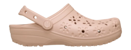 Klomp Crocs Unisex Classic Floral Cut Clog Pink Caramel