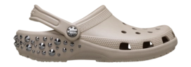 Klomp Crocs Unisex Classic Studded Clog Taupe