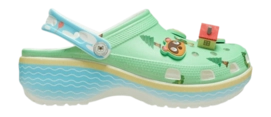 Klomp Crocs Women Animal Crossing Platform Clog Multi