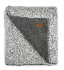 Babydeken Jollein 4-seizoenen Stonewashed Knit Grey