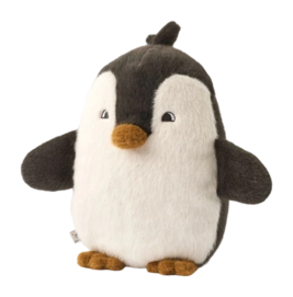 Knuffel Liewood Kids Berto Penguin Teddy Sandy / Dark Grey