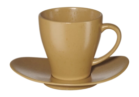 Koffiekop Met Schotel ASA Selection Cuba Ocra Yellow 200 ml