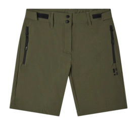 Korte broek Poederbaas Unisex SOLX Outdoor Short Olive Green Regular Fit