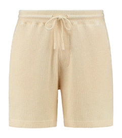 Korte broek Shiwi Men OSCAR Waffle Structure Light Beige