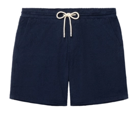 Korte broek Shiwi Men TONY Jaqcuard Leaves Toweling Shorts Blue Navy Tropic Leaves