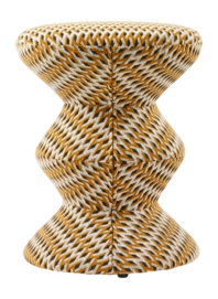 POLSPOTTEN Zig Zag Kruk - Oker