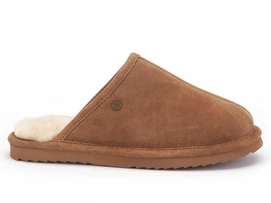 Pantoffel Warmbat Men Keith Suede Cognac