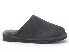 Pantoffel Warmbat Men Keith Suede Dark Grey