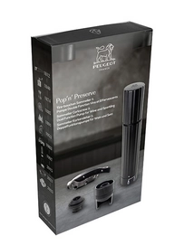 Kurkentrekker en Bewaarpomp Peugeot Pop's Preserve Sommelier Malbec