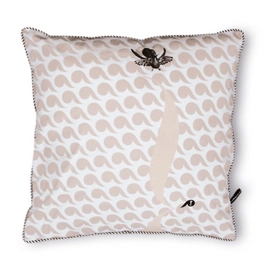 Sierkussen Tinne+Mia Peacock White/Black (50 x 50 cm)
