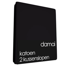 Kussenslopen Damai Black (Katoen) (set van 2)