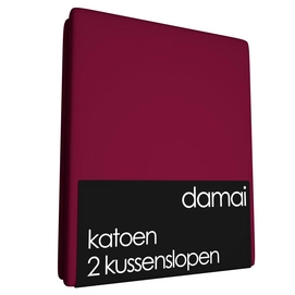 Kussenslopen Damai Burgundy Red (Katoen) (set van 2)