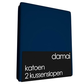 Kussenslopen Damai Peacoat Blue (Katoen) (set van 2)