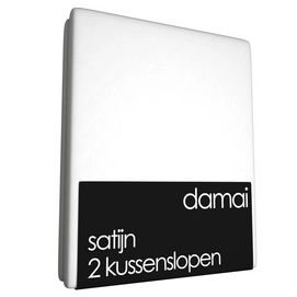 Kussenslopen Damai White (Satijn) (set van 2)