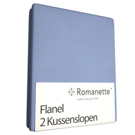 Kopfkissenbezüge Romanette Light Blue (Flanell) (2er Set)