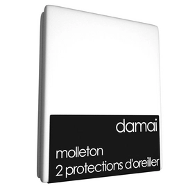 2 Protections d'Oreiller Molleton Damai-60 x 70 cm