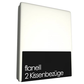 Kissenbezüge Cinderella Wollweiß (Flanell) (2 Stück)-80 x 80 cm