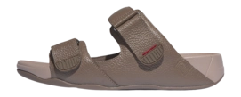 Sandals FitFlop Men Gogh Moc Slide In Leather Java Java