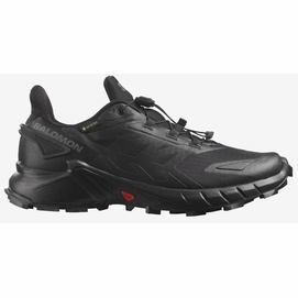 Trailrunning-Schuhe Salomon Supercross 4 GTX Damen Black Black Black-Schuhgröße 36,5
