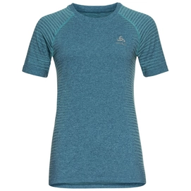 Maillot de Sport Odlo Women SS Crew Neck Essential Seamless Reef Waters Melange
