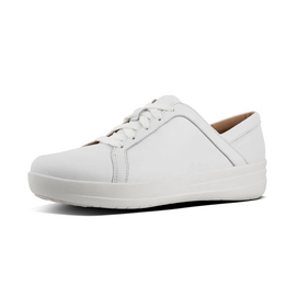 FitFlop F-Sporty II Lace Up Sneakers - Leather Urban White
