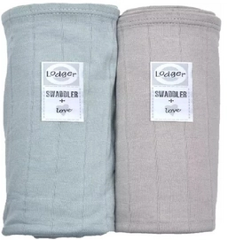 Multidoek Lodger Swaddler Hydrofiel Scand Solid Feather Shell (2-delig)