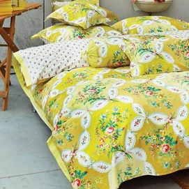 Dekbedovertrek Pip Studio La Fleur De Vie Geel Percal