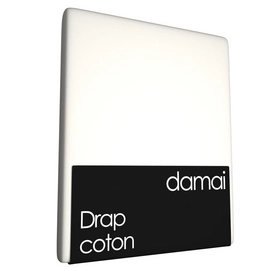 Drap Damai Blanc (Coton)-160 x 260 cm (1-persoon)