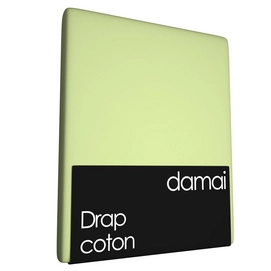 Drap Damai Vert Citron (Coton)-160 x 260 cm (1-persoon)