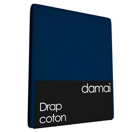 Drap Damai Bleu Corbeau (Coton)