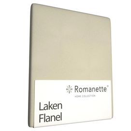 Laken Romanette Beige (Flanel)-200 x 260 cm (2-persoons)