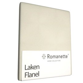 Laken Romanette Ivoor (Flanel)-150 x 250 cm (1-persoons)