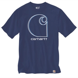 T-Shirt Carhartt Men Graphic T-Shirt S/S Scout Blue Heather-S
