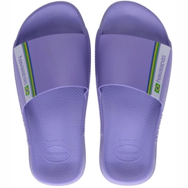 Flip Flops Havaianas Slide Brasil Purple Paisley Unisex-Schuhgröße 41 - 42