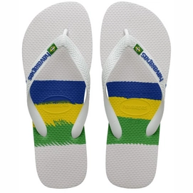 Flip Flops Havaianas Brasil Tech II White Unisex-Schuhgröße 33 - 34