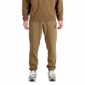 Pantalon de Survêtement New Balance Homme Essentials Stacked Logo French Terry Sweatpant Dark Earth