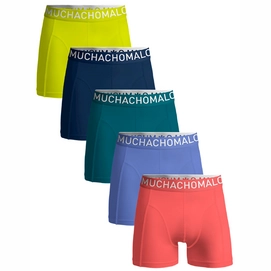 Boxershorts Muchachomalo Light Cotton Solid Herren Yellow Blue Green Blue Red (5er Set)