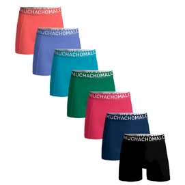 Boxershorts Muchachomalo Light Cotton Solid Herren Black Blue Red Green Blue Blue Red (7er Set)
