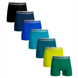 Boxershorts Muchachomalo Light Cotton Solid Herren Black Blue Blue Green Yellow Green (7er Set)-XXL