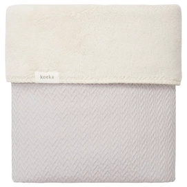 Babydeken Koeka Stockholm Teddy Silver Grey Pebble