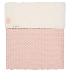 Couverture Bébé Koeka Wafel Teddy Oslo Shadow Pink Ligt Shadow Pink