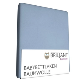 Bettlaken Briljant Hellblau Kinder (Baumwolle)