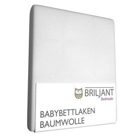 Bettlaken Briljant Weiß Kinder (Baumwolle)