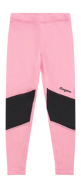 Legging Bergans Kids Inner:Pure Merino Light Ruby/Dark Shadow Grey Regular Fit