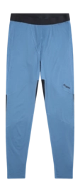 Legging Bergans Men Inner:Pure Merino Elemental Blue/Dark Shadow Grey Nauwsluitende pasvorm